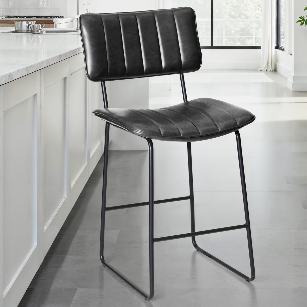 Tribeca Black Counter Stool