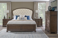 Pulaski Saddle Creek Timber Brown California King Upholstered Bed