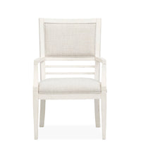 Salt Life Home Echo Isles Sea Pearl And Driftwood Extendable Rectangular Dining Table With 6 Arm Chairs