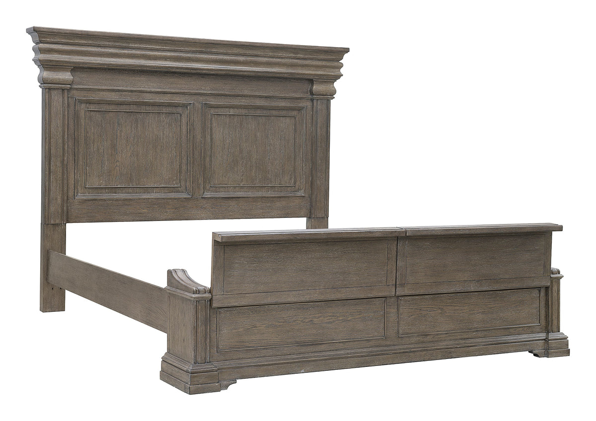 Pulaski Madison Ridge Natural Bark King Bed With Chest Footboard