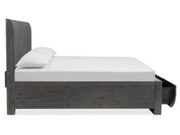Magnussen Home Kinsley Black Heron King Panel Storage Bed