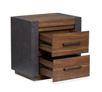 Magnussen Home Jensen Tavern Brown King Panel Bed With Nightstand