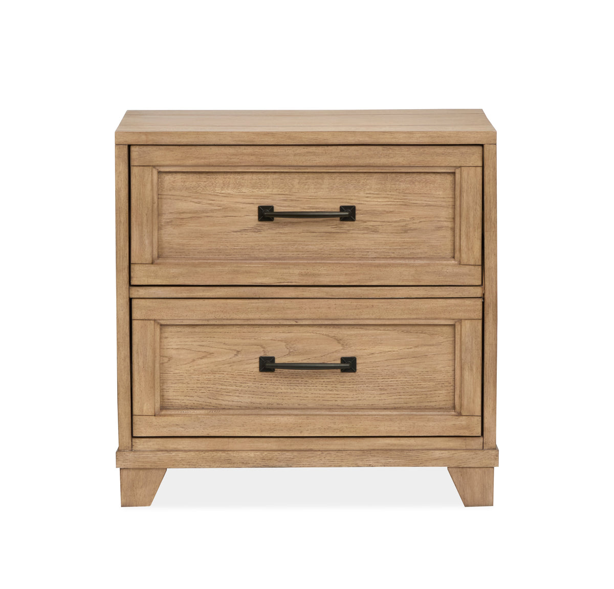 Magnussen Home Coventry Honey Wheat Queen Panel Storage Bed With Nightstand