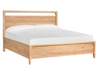 Magnussen Home Somerset Butternut Queen Panel Bed With Nightstand