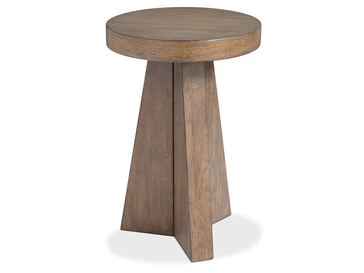 Magnussen Home Lansbury Antique Wheat Round Accent End Table