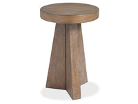 Magnussen Home Lansbury Antique Wheat Round Accent End Table