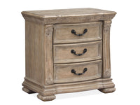 Magnussen Home Marisol Fawn King Panel Bed With Nightstand