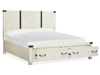 Magnussen Home Chesters Mill Alabaster California King Panel Storage Bed