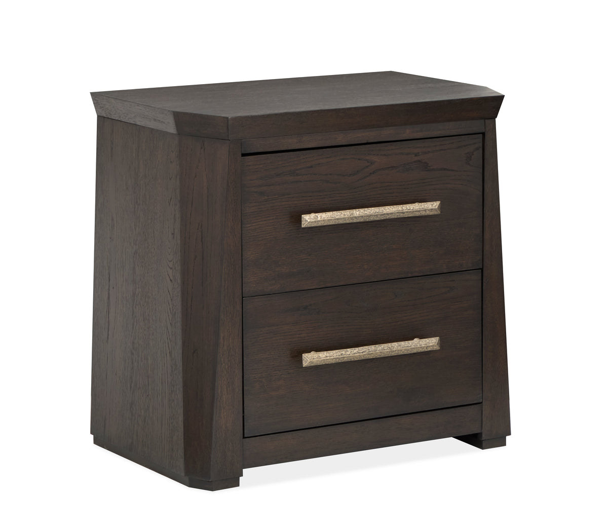Magnussen Home Tauren Coffee Bean King Panel Bed With 2 Nightstands