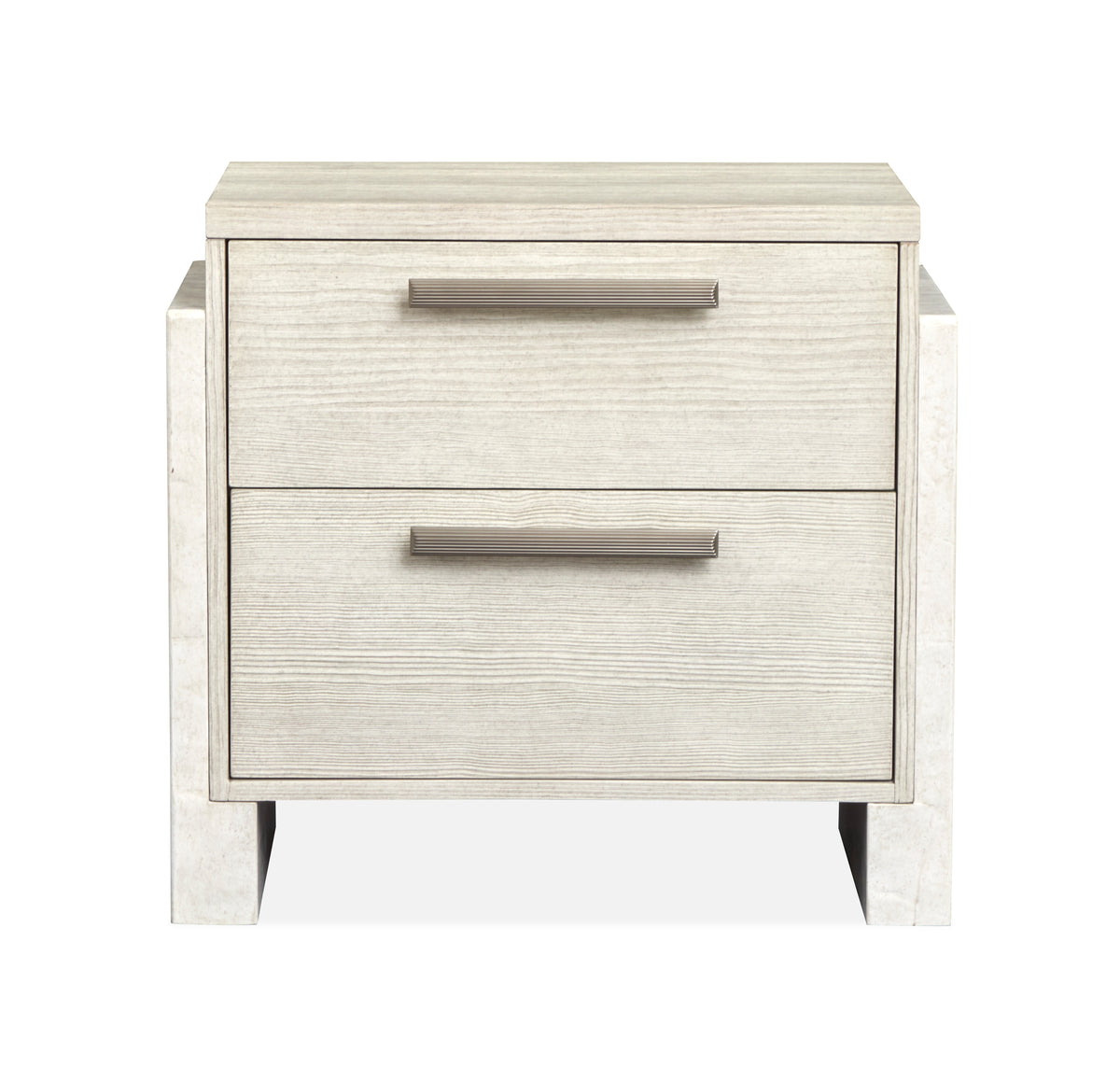 Magnussen Home Lorelei Misty Cloud California King Panel Bed With Nightstand