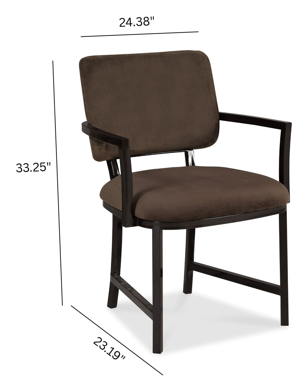 Pulaski Modern Mosaic Brown Leg Dining Table With 6 Arm Chairs And Sideboard