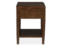 Magnussen Home Rowan Espresso King Upholstered Panel Bed With 2 Open Nightstands