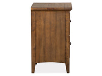 Magnussen Home Bay Creek Toasted Nutmeg California King Panel Storage Bed With 2 Small Nightstands