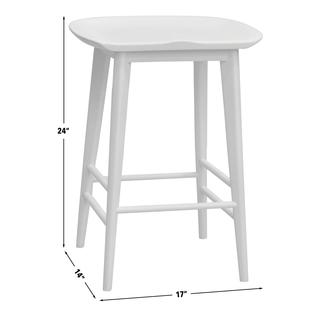 Hilton Counter Stool White
