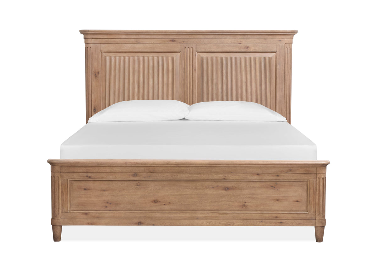 Magnussen Home Harmony Heights Belgium Wheat Queen Panel Bed With Nightstand