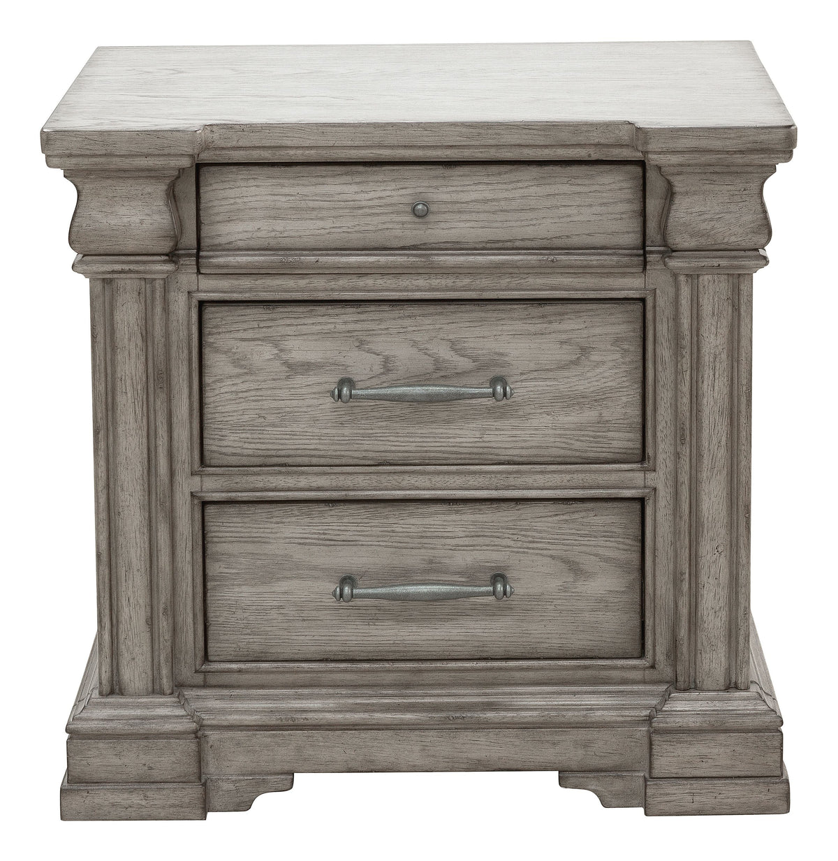 Pulaski Madison Ridge Heritage Taupe King Storage Bed With Nightstand