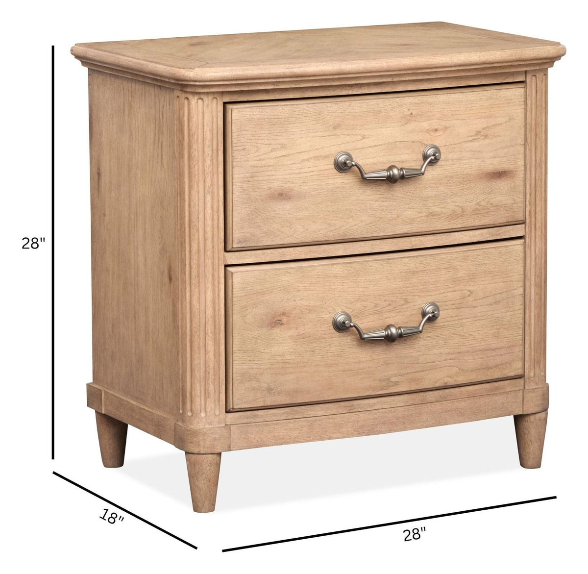 Magnussen Home Harmony Heights Belgium Wheat Queen Panel Bed With Nightstand