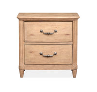 Magnussen Home Harmony Heights Belgium Wheat Queen Panel Bed With Nightstand