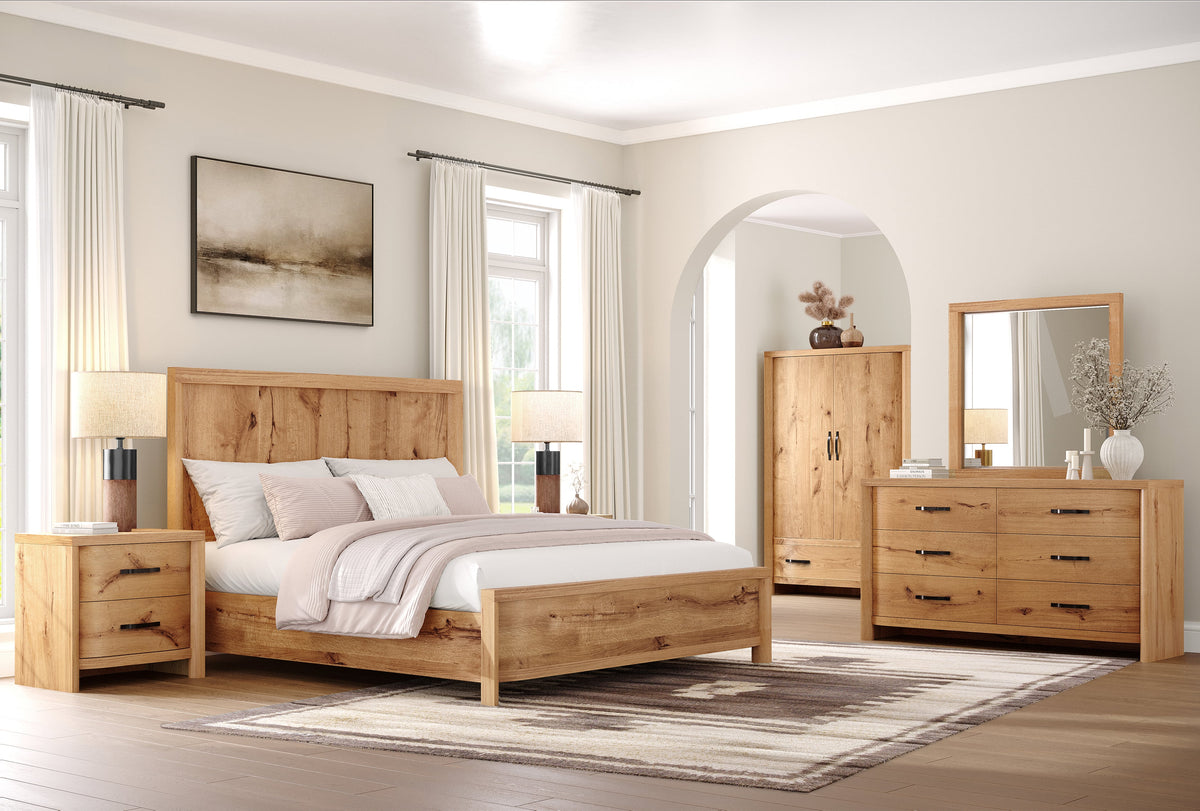Magnussen Home Laramie Honey Wheat Armoire