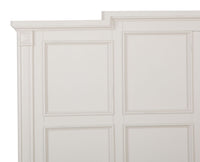 Magnussen Home Willowbrook Egg Shell White California King Panel Bed With 2 Nightstands