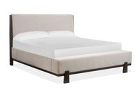 Magnussen Home Tauren Coffee Bean King Upholstered Panel Bed