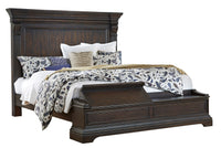 Pulaski Caldwell Smoked Molasses King Storage Bed With 2 Nightstands