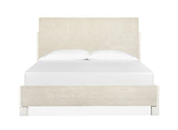 Magnussen Home Lorelei Misty Cloud California King Panel Bed With Nightstand
