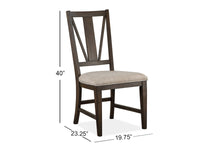 Magnussen Home Westley Falls Graphite Extendable Trestle Dining Table With 4 Side Chairs