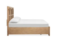 Magnussen Home Coventry Honey Wheat Queen Panel Bed With 2 Nightstands
