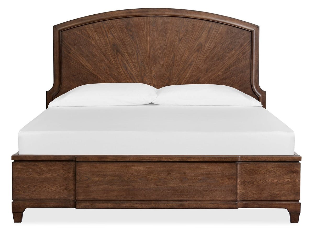 Salt Life Home Sugar Mill Spiced Rum Queen Panel Bed With Bachelor Chest
