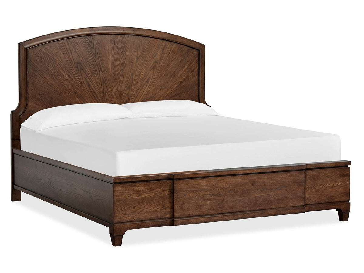 Salt Life Home Sugar Mill Spiced Rum Queen Panel Bed With Bachelor Chest