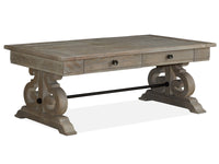 Magnussen Home Tinley Park Dove Tail Grey Rectangular Cocktail Table