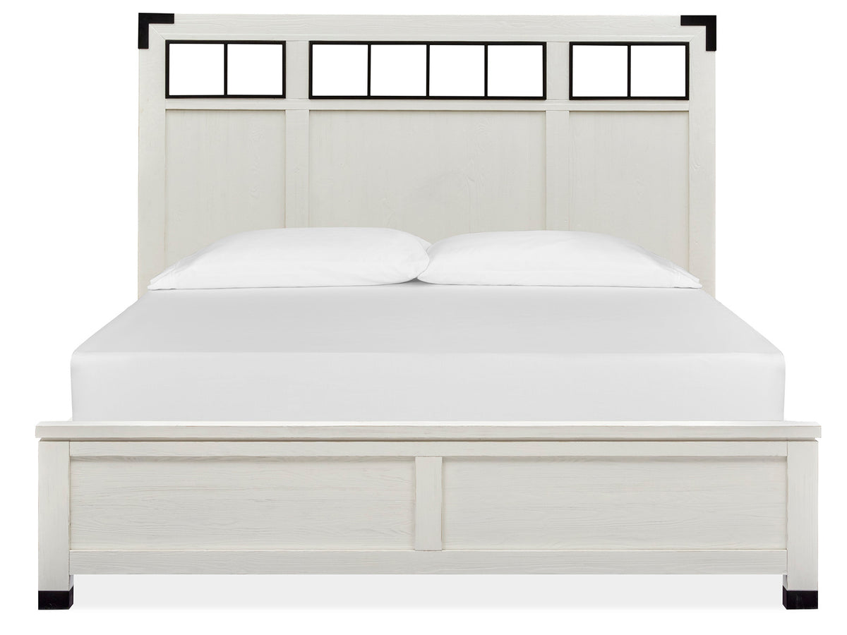 Magnussen Home Harper Springs Silo White King Panel Bed