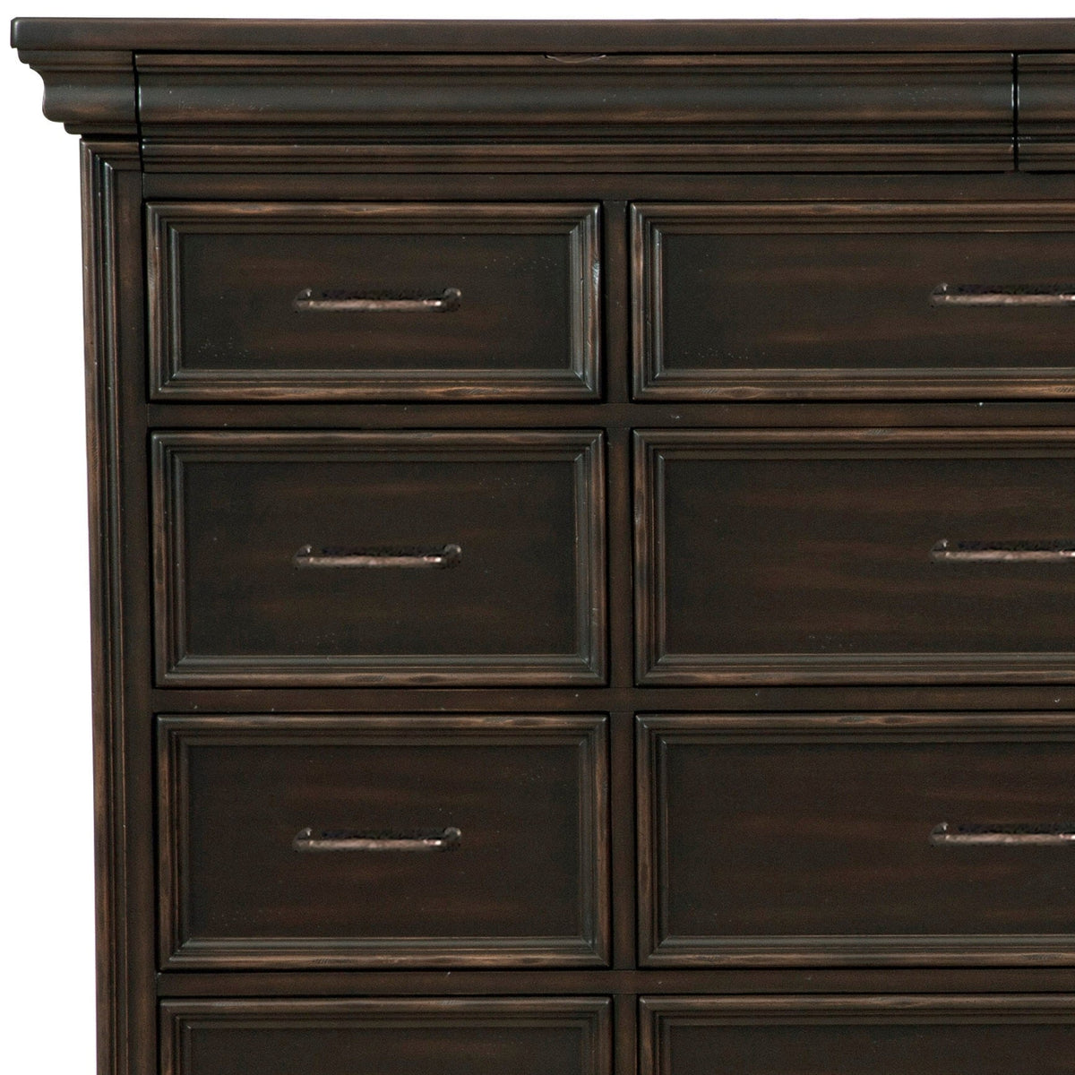 Pulaski Caldwell Smoked Molasses 17 Drawer Master Chest