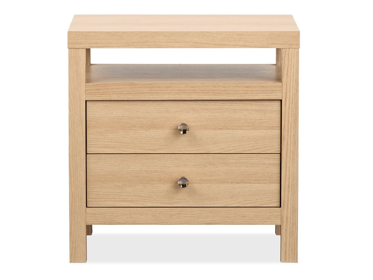 Magnussen Home Merrifield Sandstone Beige Queen Panel Bed With Nightstand