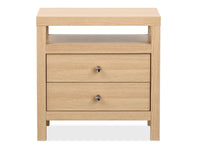 Magnussen Home Merrifield Sandstone Beige King Panel Bed With Nightstand