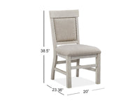 Magnussen Home Bronwyn Alabaster Extendable Rectangular Dining Table With 2 Upholstered Side Chairs And Bench