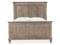 Magnussen Home Lancaster Dovetail Grey Queen Panel Bed With 2 Nighstands