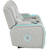 Luna Ice Power Console Loveseat 71" x 39.5" x 42"H