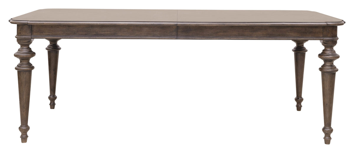 Pulaski Saddle Creek Timber Brown Extendable Leg Dining Table With 6 Wood Back Side Chairs And Server