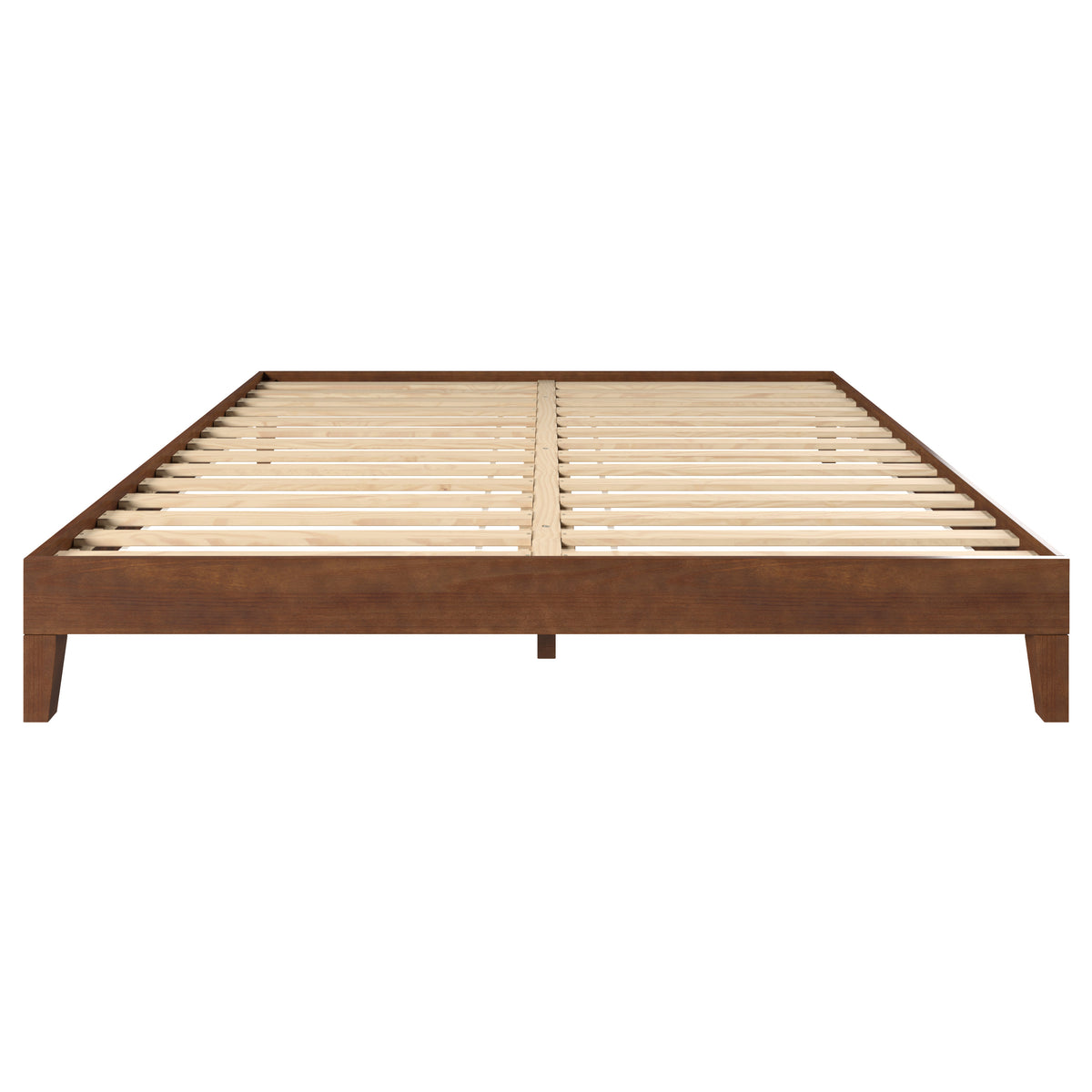 Nix Solid Wood King Platform Bed, Natural