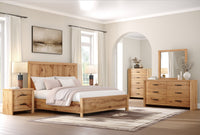 Magnussen Home Laramie Honey Wheat King Panel Bed
