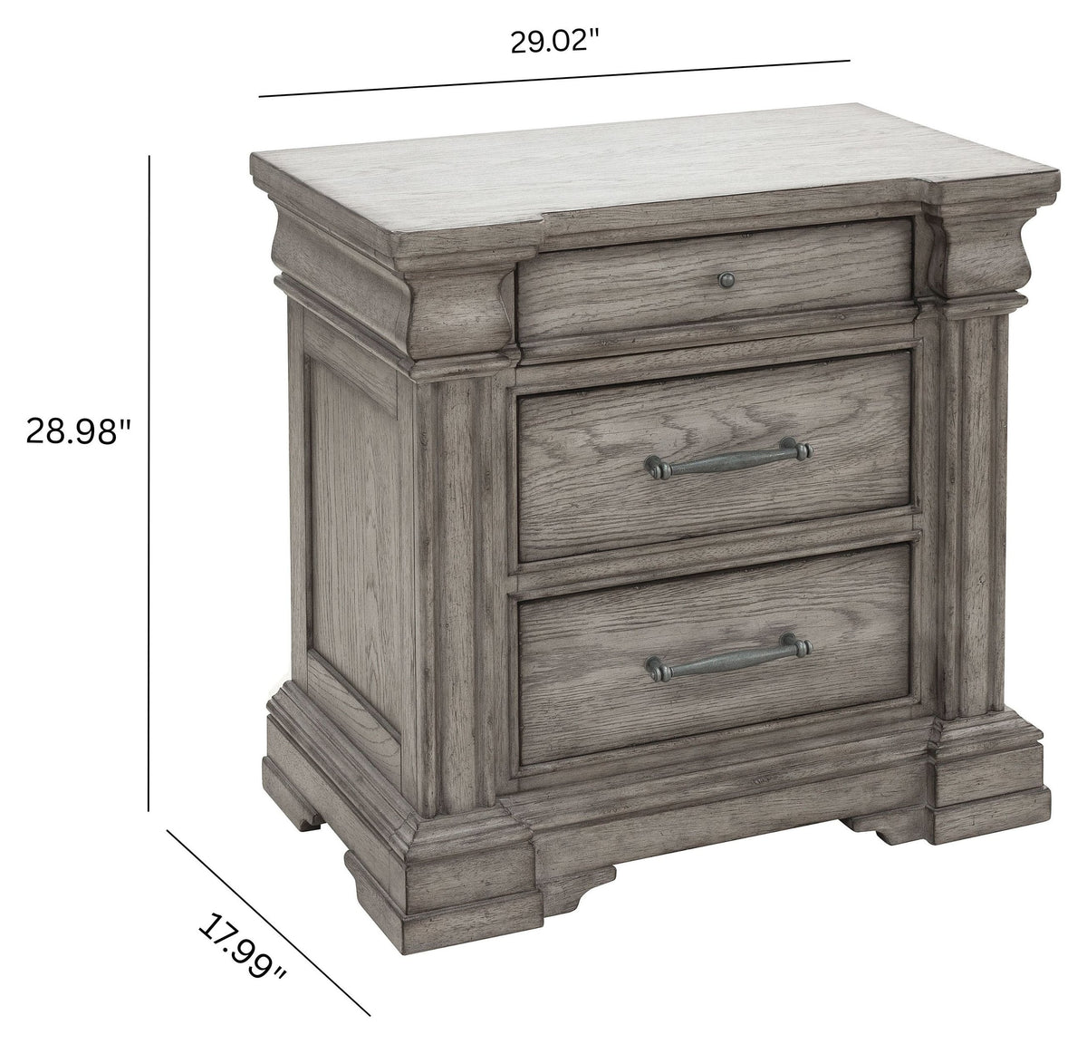 Pulaski Madison Ridge Heritage Taupe King Storage Bed With Nightstand