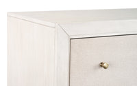Magnussen Home Cypress Point Sand Dollar Queen Panel Storage Bench Bed With 2 Nightstands