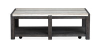 Magnussen Home Plum Creek Ravenwood Black Rectangular Cocktail Table With End Table