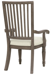Pulaski Madison Ridge Natural Bark Extendable Leg Dining Table With 4 Side Chairs 2 Arm Chairs And Server