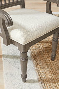Pulaski Madison Ridge Natural Bark Extendable Leg Dining Table With 4 Side Chairs 2 Arm Chairs And Server