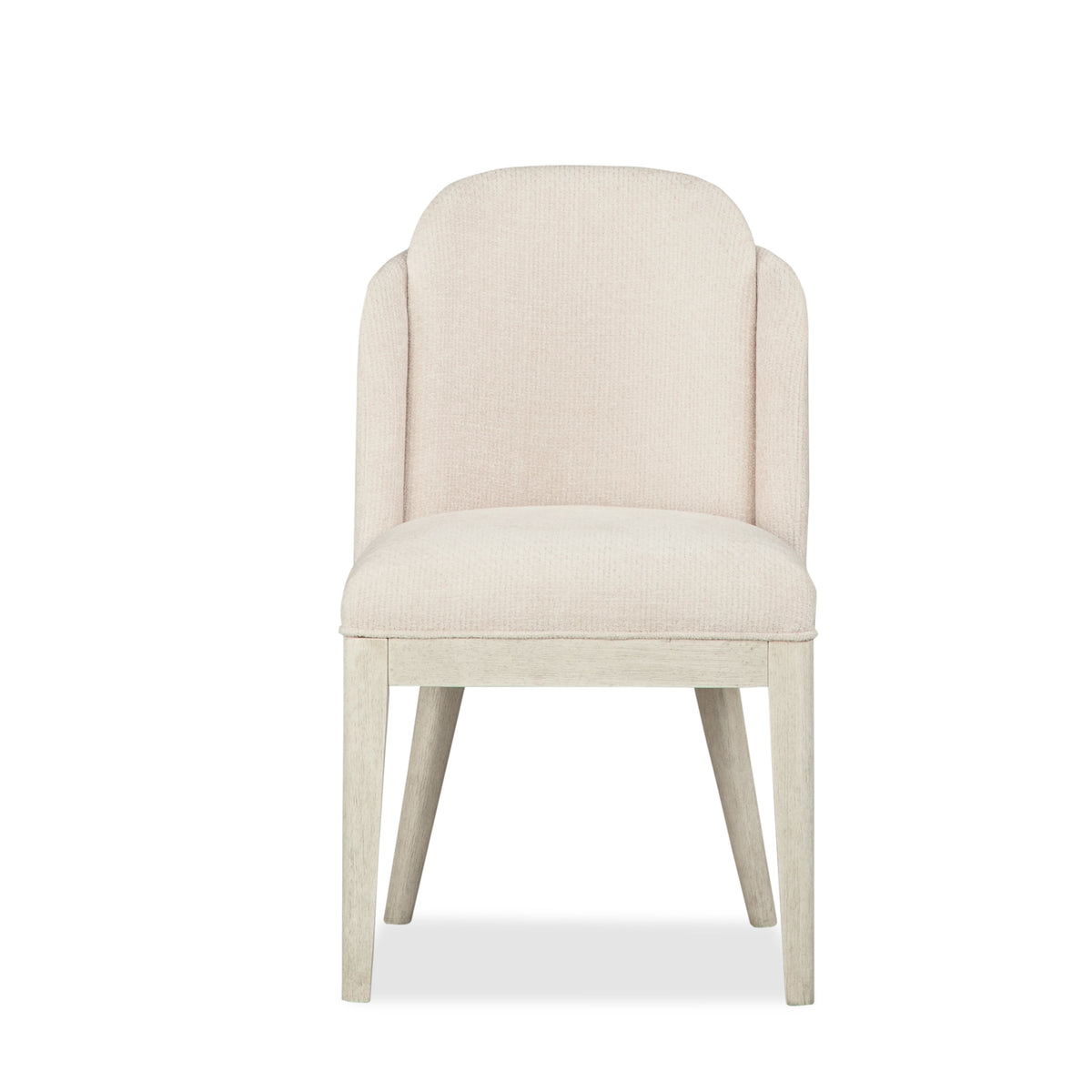 Magnussen Home Lorelei Misty Cloud Extendable 54" Round Dining Table With 2 Side Chairs And 2 Host Chairs