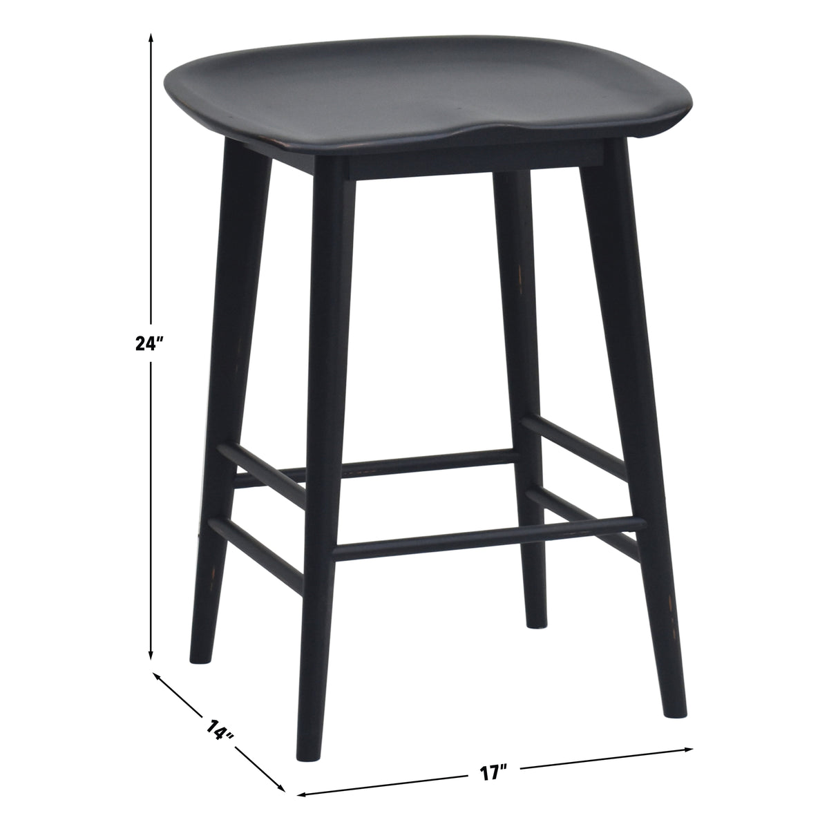 Hilton Counter Stool Black