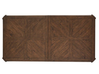 Magnussen Home Durango Willadeene Brown Extendable Trestle Dining Table With 4 Upholstered Side Chairs